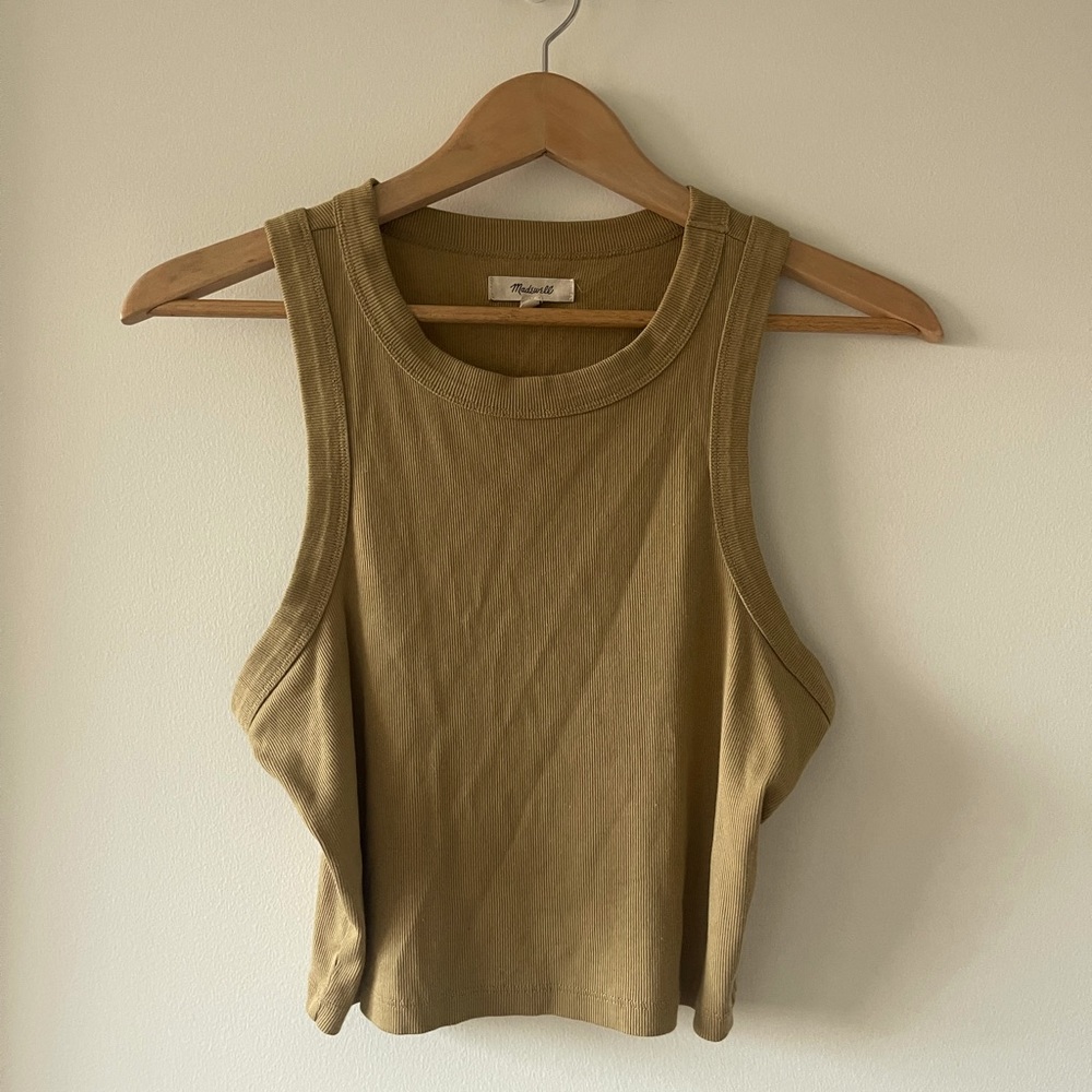 Madewell olive tank top